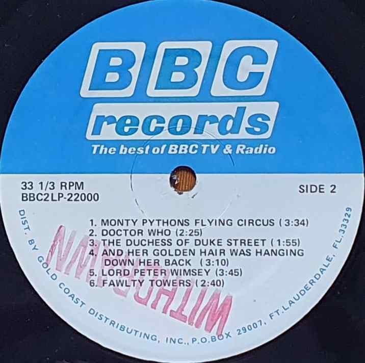 BBC2LP-22000 Music from the 20 most popular BBC TV series Various from the BBC records and Tapes library Label